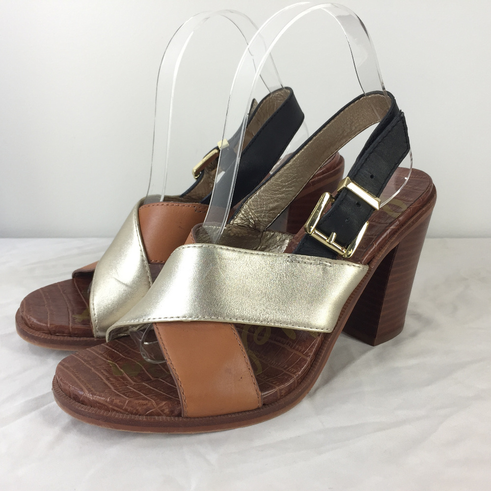 Sam Edelman 8.5 Ivy Color Block Open Toe Sandal - image 1